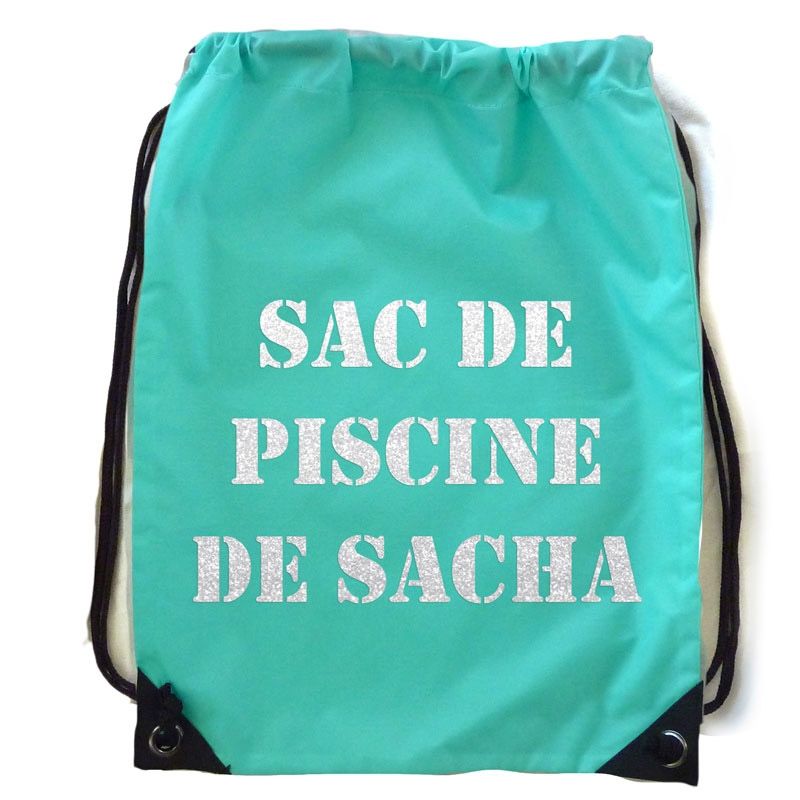 Sac d'activité turquoise (personnalisable) Les Griottes