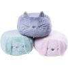 Pouf oreilles chat Glitter gris  par Pioupiou et Merveilles