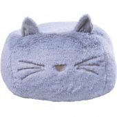 Pouf oreilles chat Glitter gris