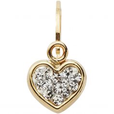 Boucles d'oreilles dormeuses Coeur (or jaune 750°)