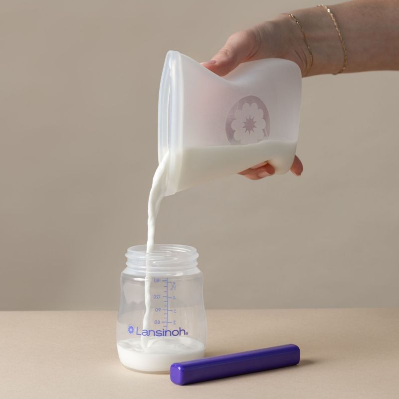 Lot de 5 sachets de conservation de lait maternel en silicone Lansinoh Ambiance 3