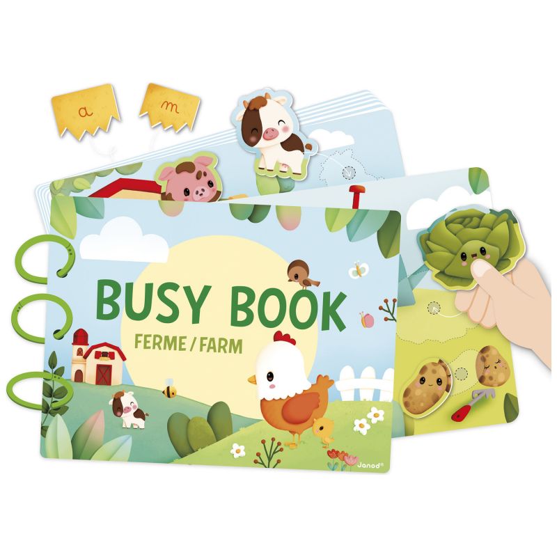 Livre d'activités Busy Book Ferme Janod Produit 3
