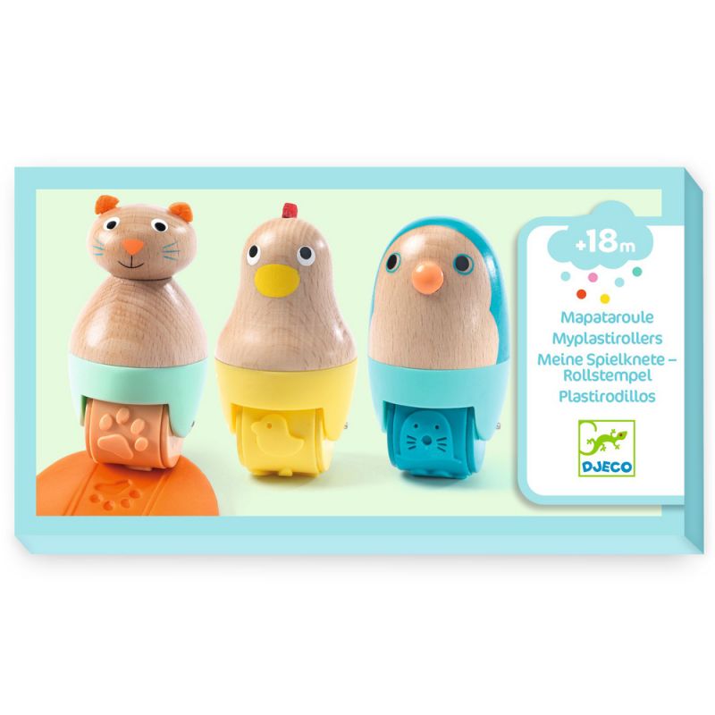 Lot de 3 tampons pour pâte à modeler Mapataroule Djeco Packaging 3