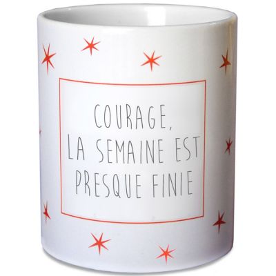 Mug étoiles rouge (personnalisable) Les Griottes