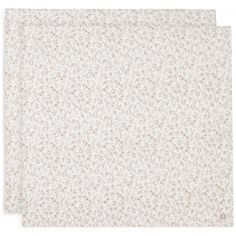 Lot de 2 maxi-langes en coton Bloomy (115 x 115 cm) - Jollein