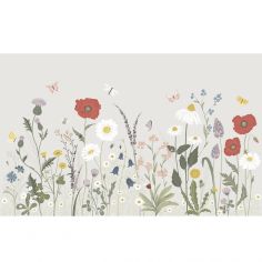 Papier peint panoramique fleurs Wildflowers (400 x 248 cm)