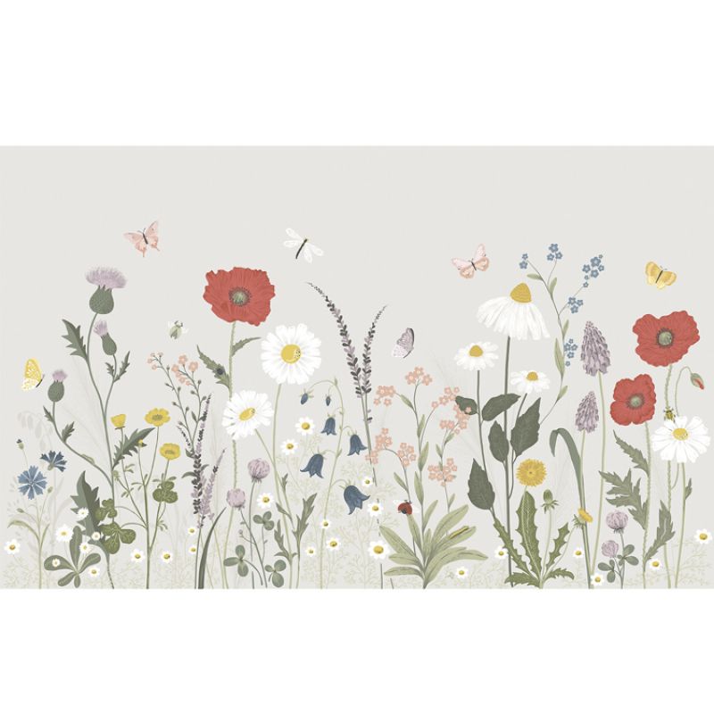 Papier peint panoramique fleurs Wildflowers (400 x 248 cm) Lilipinso