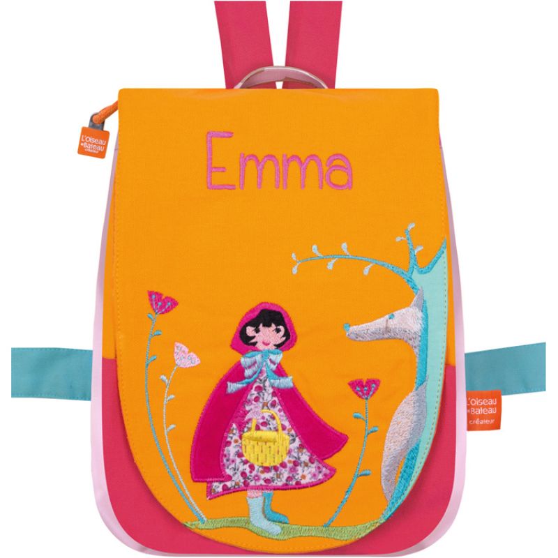 Sac à dos Chaperon rouge (personnalisable) L'oiseau bateau