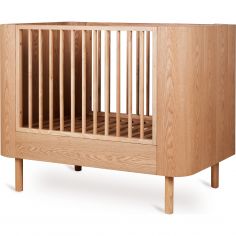 Lit à barreaux évolutif Yume Natural Ash (110 x 70 cm) - Quax