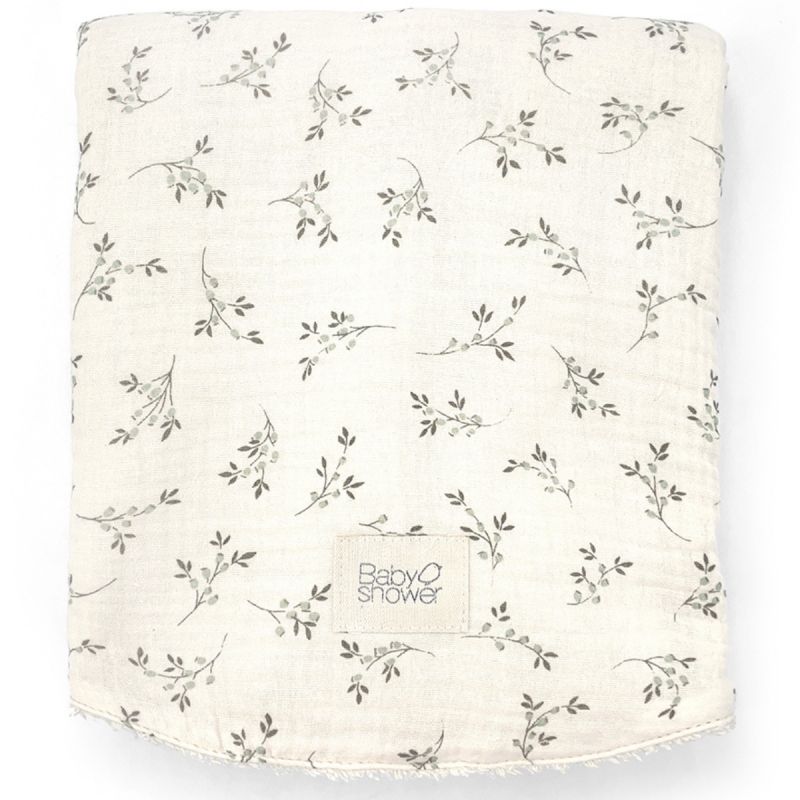 Serviette pour panier à langer Olive Bloom (72 x 38 cm) Babyshower