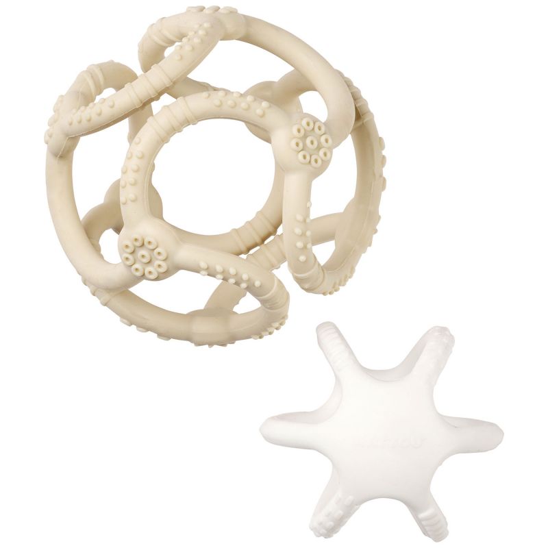 Lot de 2 balles encastrables en silicone Argile Nattou Produit 4