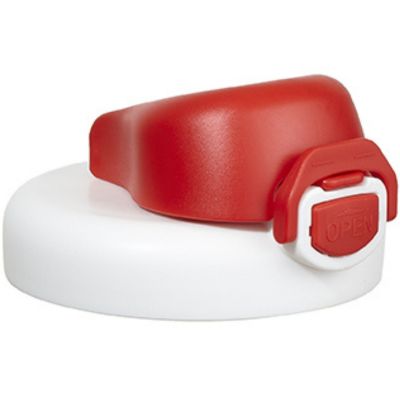 Petit capuchon pour gourde 210 ml blanc et rouge