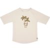 Tee-shirt anti-UV manches courtes Palmiers écru/olive (25-36 mois, taille : 98 cm) - Lässig 