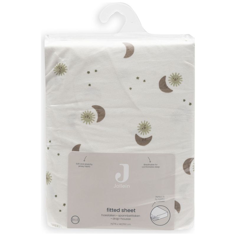 Drap housse en jersey Over the Moon (70 x 140 cm) Jollein Packaging 4