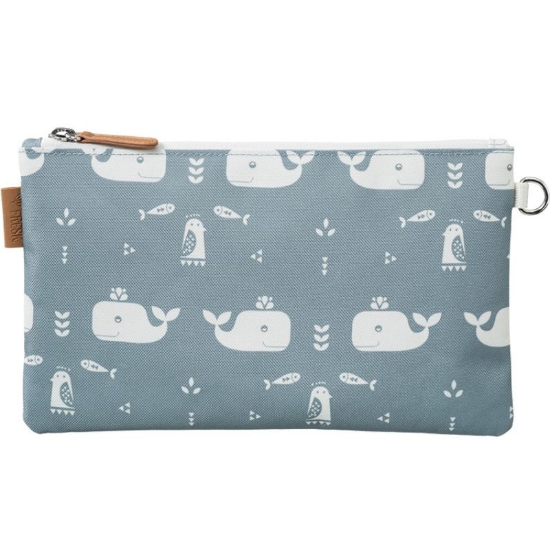 Pochette baleine bleue Fresk