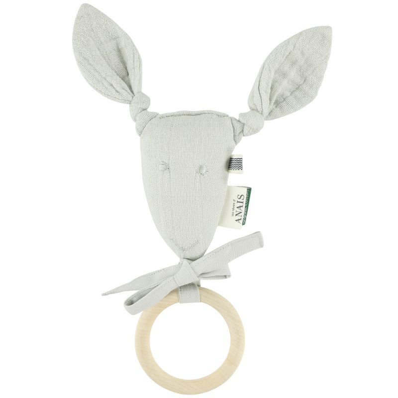 Anneau de dentition en bois kangourou Bliss Grey Trixie