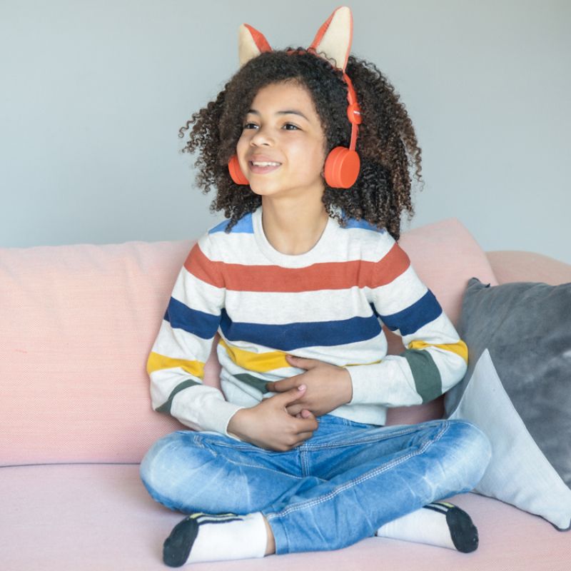 Image d'ambiance de présentation du produit Casque pour enfant Kidyears renard - KIDYWOLF