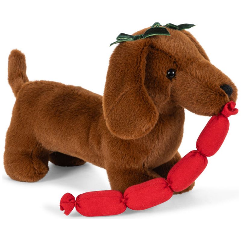 Peluche chien saucisse chorizo et son panier Konges Sløjd Produit 3