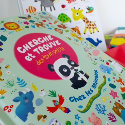 Cherche et trouve des tout-petits: Jeux éducatif pour apprendre les animaux  et leurs noms, Livre enfants 2-5 ans .