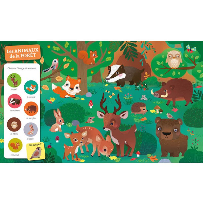 Livre Cherche et trouve des tout-petits Chez les animaux Auzou Editions Produit ouvert 2
