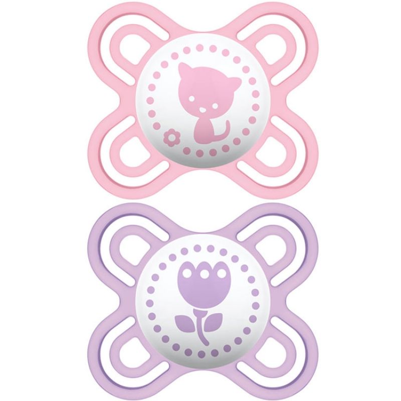 Lot de 2 sucettes anatomiques Perfect Naissance fille (0-2 mois) MAM