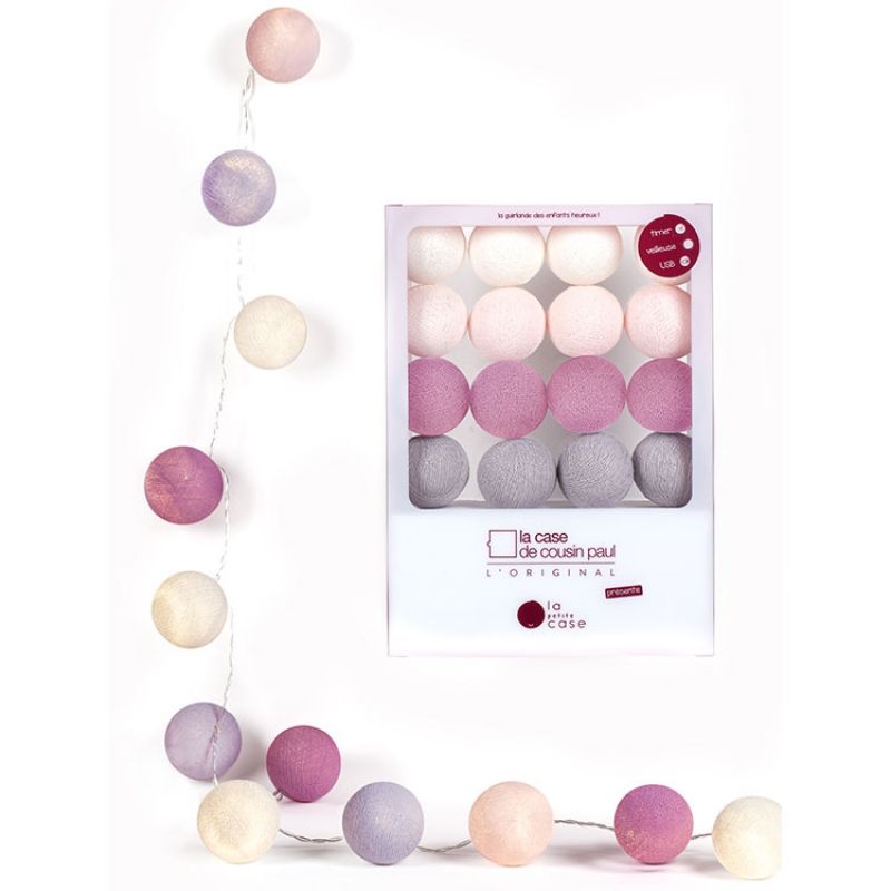 Coffret guirlande lumineuse fonction veilleuse La petite case Joséphine La case de cousin paul