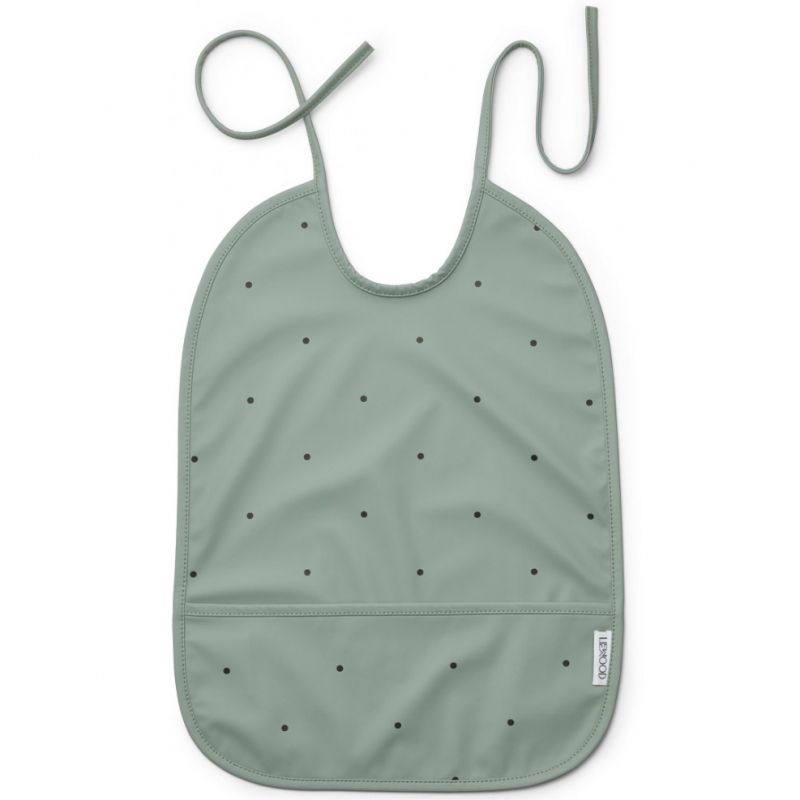 Bavoir à nouer Lai Classic dot peppermint Liewood