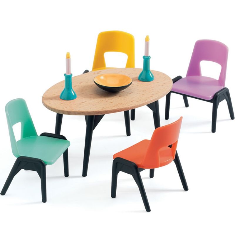 Mobilier pour poupées La salle à manger Djeco