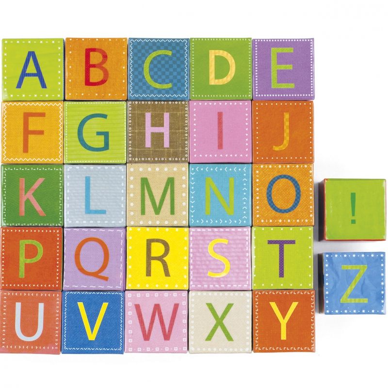 Puzzle cube alphabet (32 cubes) Janod