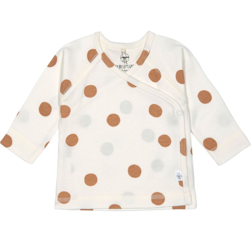 Tee-shirt kimono Big Dots blanc cassé (0-2 mois) Lässig