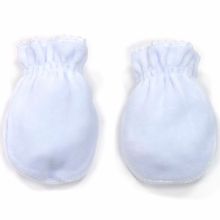 Moufles de naissance velours en coton bleu  par Cambrass