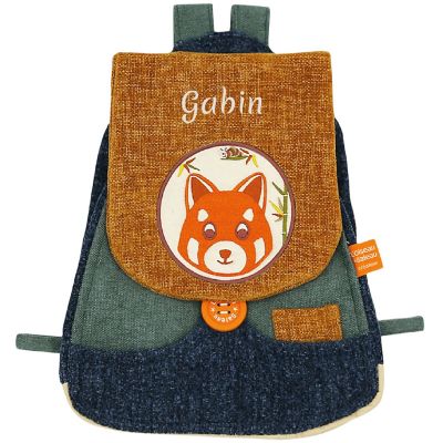 Sac à dos Tchikis 3 Panda Roux (personnalisable)