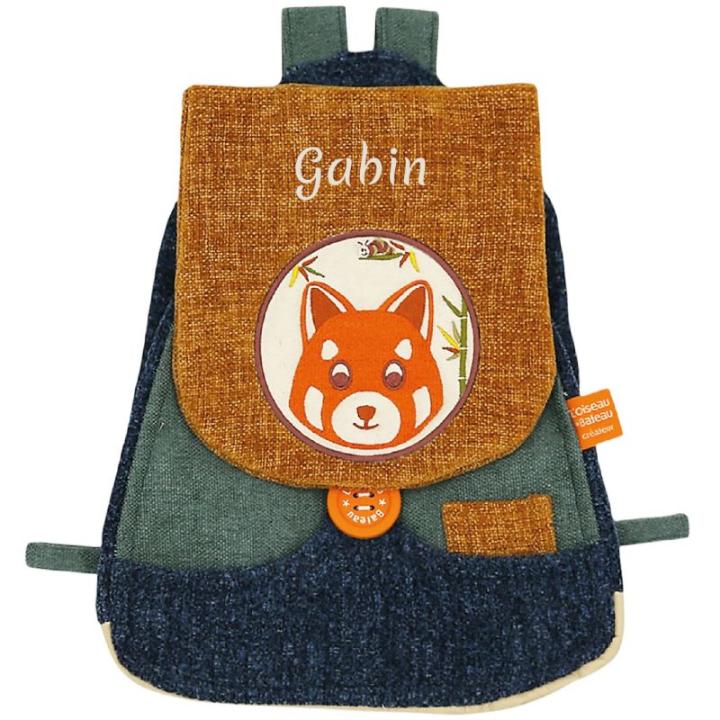 Sac à dos Tchikis 3 Panda Roux (personnalisable) L'oiseau bateau Produit 1
