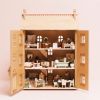 Grande maison de poupée couleur bois naturel FSC Le Toy Van Ambiance 3