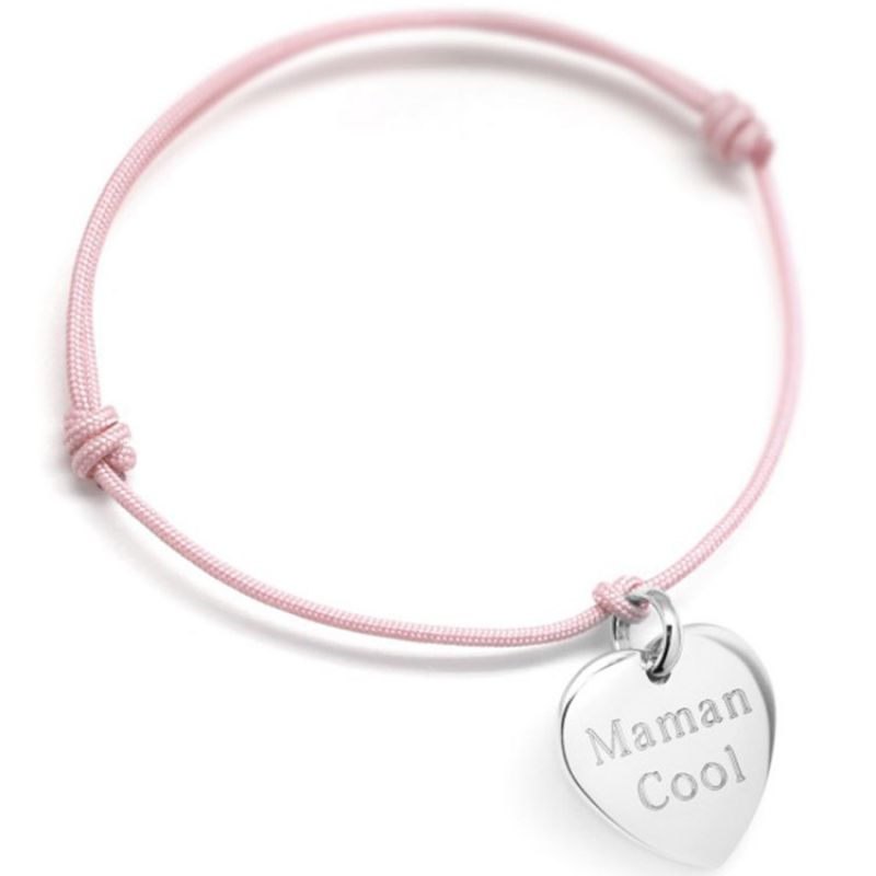 Bracelet cordon Petits coeurs (argent 925°) Petits trésors