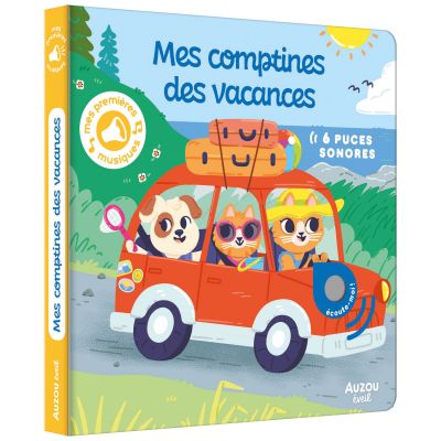 Livre Mes premiers sonores Mes comptines des vacances Auzou Editions