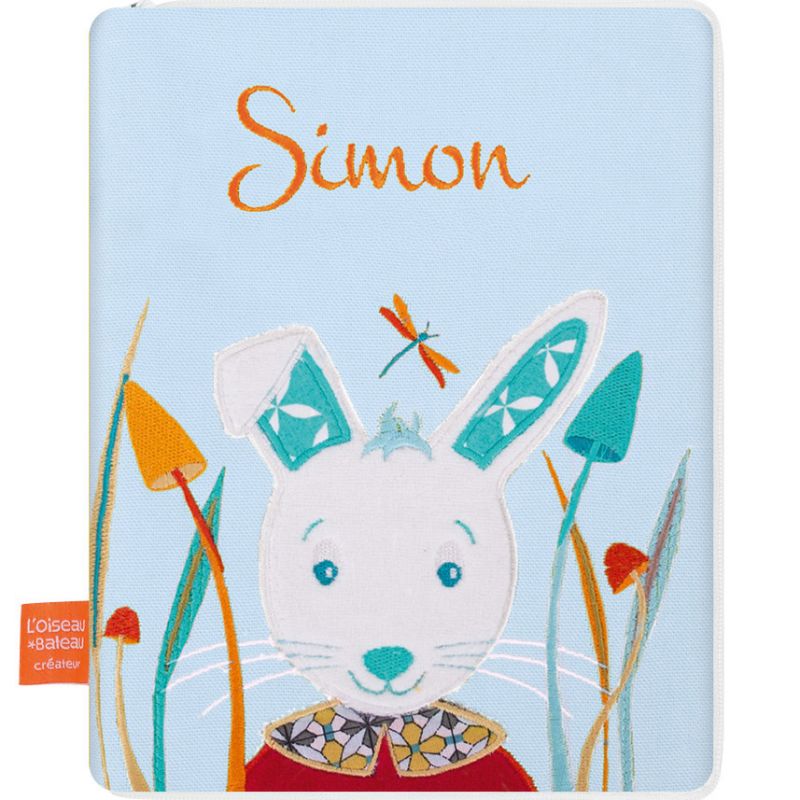 Protège carnet de santé Lapin d'Alice (personnalisable) L'oiseau bateau Produit 1 grande taille