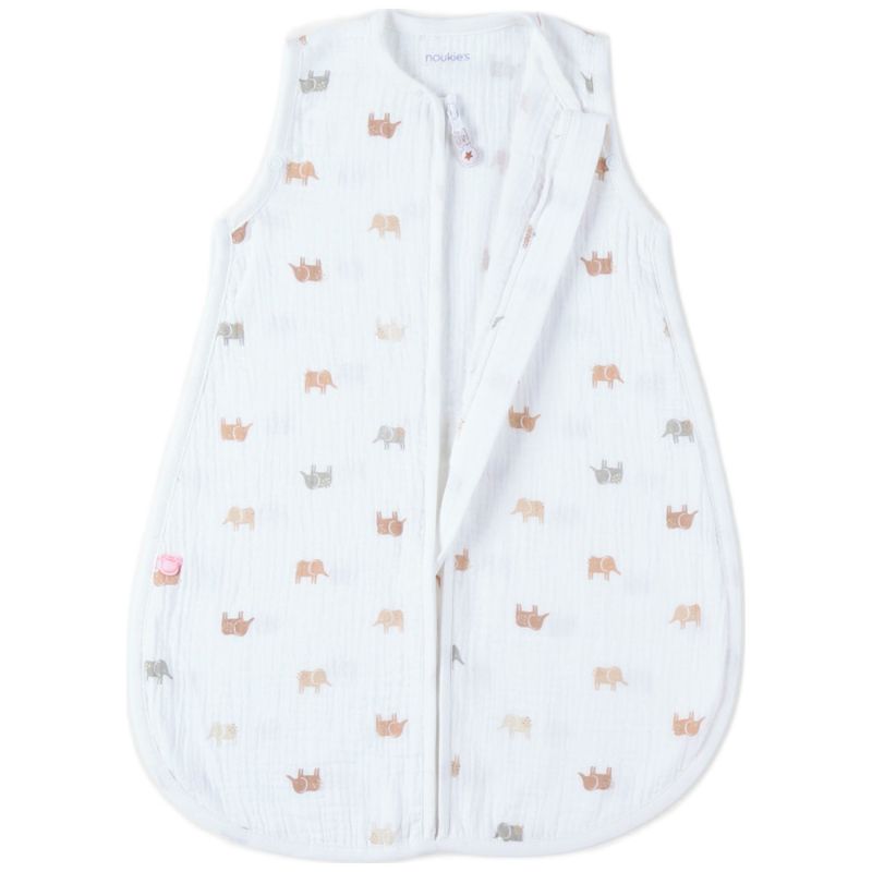 Gigoteuse légère en mousseline Eléphants (50 cm) Noukie's Produit 3