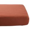 Drap housse en coton bio Terracotta (50 x 83 cm) Kadolis Produit 1