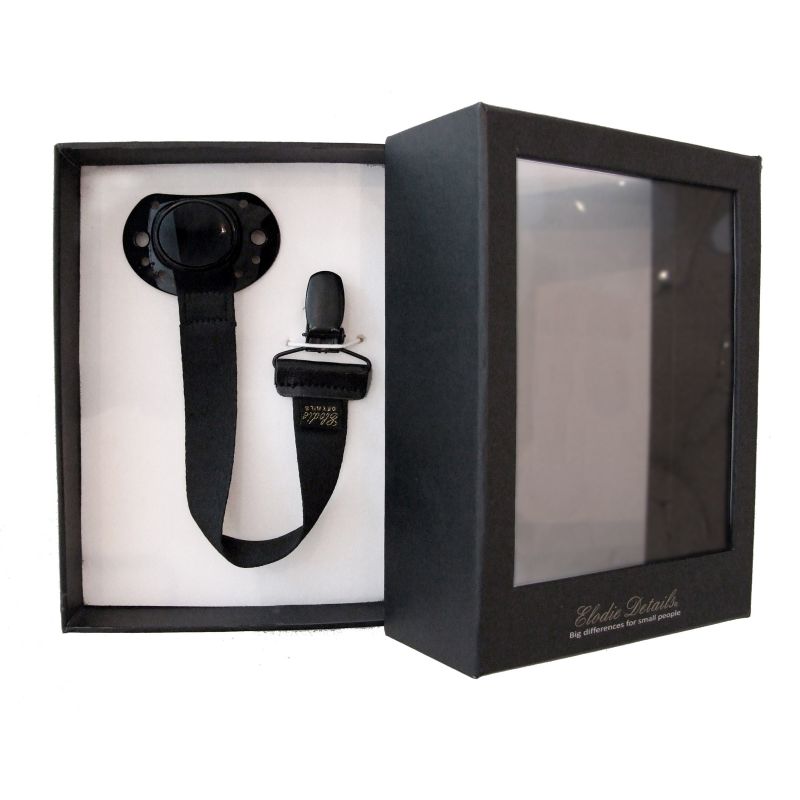 Sucette avec attache Black Edition Elodie Details
