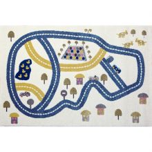 Tapis Circuit bleu (100 x 150 cm)  par AFKliving
