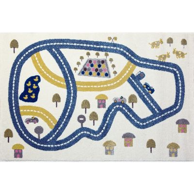 Tapis Circuit bleu (100 x 150 cm) Art for Kids