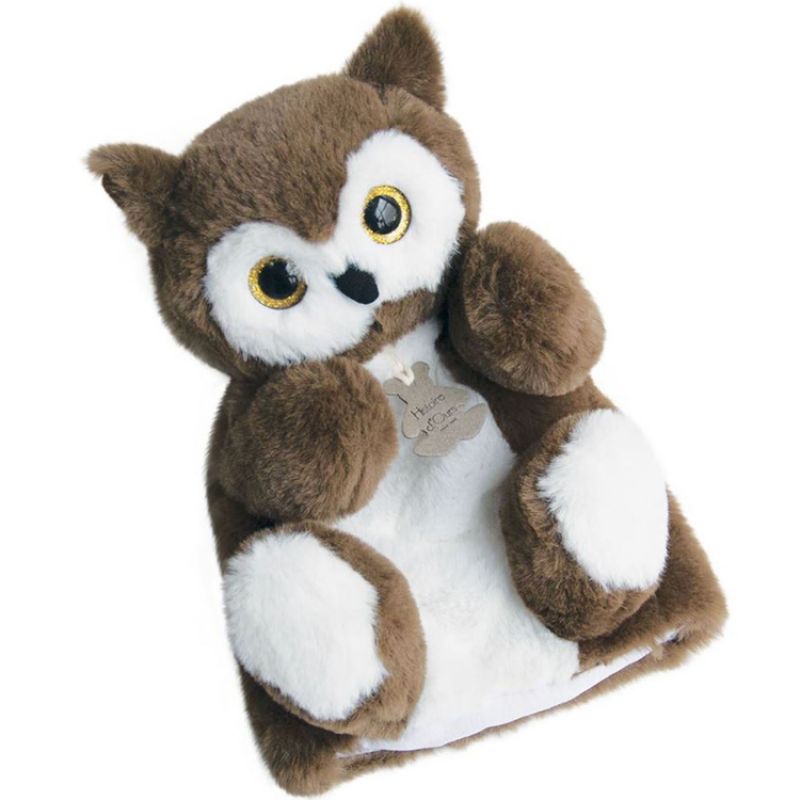 Doudou marionnette Chouette Histoire d'Ours