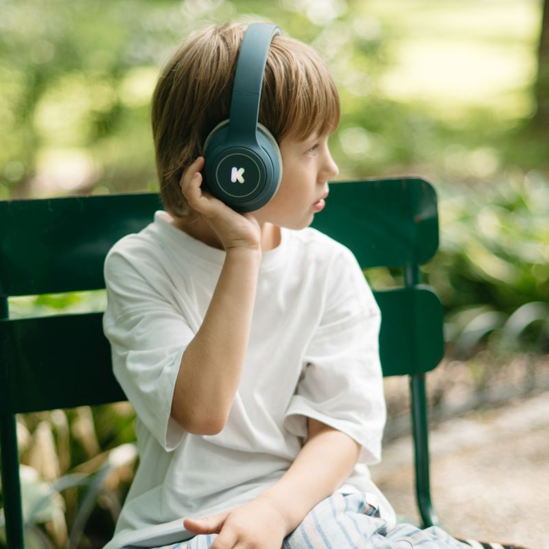 Casque audio bleu KIDYWOLF Ambiance 2