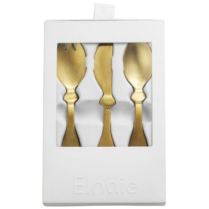 Set de couverts en acier inoxydable pour enfant Gold Elodie Details Packaging 3