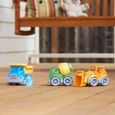 Camion de construction tombereau bleu et jaune