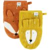 Lot de 2 gants de toilette Mr. Lion et Mr. Fox Trixie Produit 1