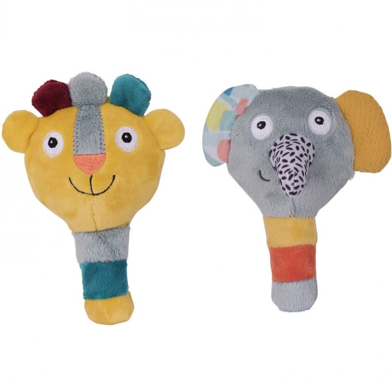 Lot de 2 maracas Jungle Boogie (13 cm) Ebulobo
