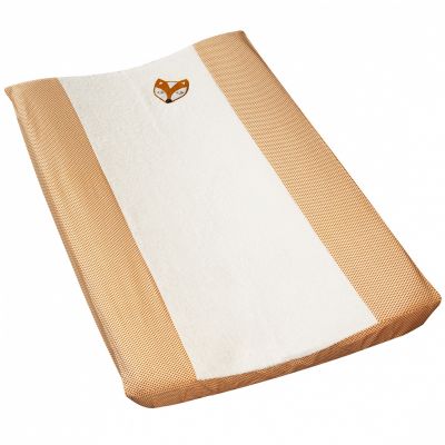 Housse de matelas à langer Corbeau et Renard orange (44 x