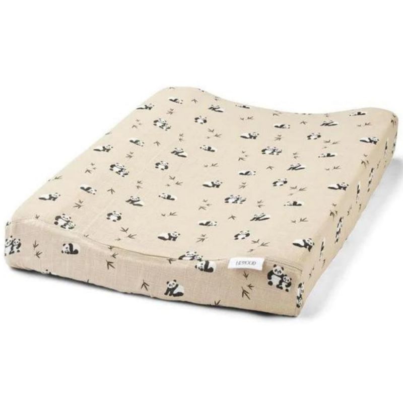 Housse de matelas à langer Cliff Panda play sea shell mix (62 x 50 cm) Liewood
